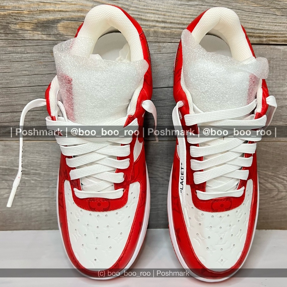 NWT 🆕 Nike Air Force 1 Louis Vuitton Low Sneakers, by Virgil Abloh, Sp/Su2022 - Picture 9 of 15
